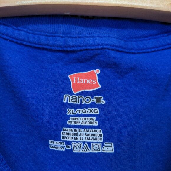 Hanes Nano-T Men's Bud Light Graphic Tank Top Blue XL Sleeveless Crew Neck - Picture 9 of 12